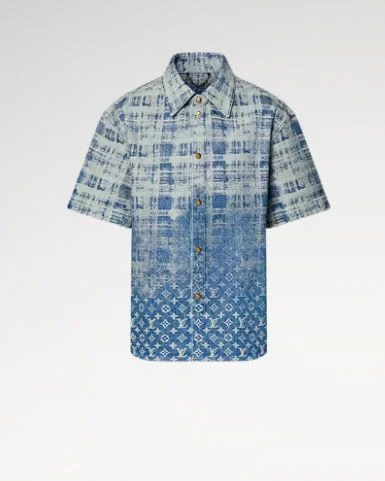 Denim Short-Sleeved Shirt