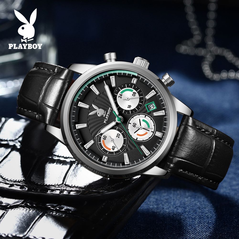 PLAYBOY TY3305 สปอตสินค้า นาฬิกาข้อมือผู้ชา...
