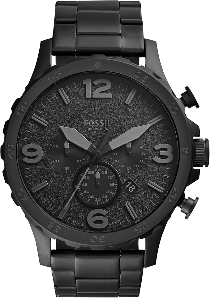 Fossil Men's Nate Quartz Watch, Oversi...