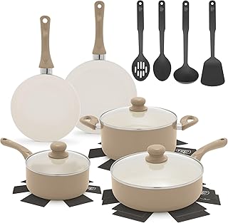 GreenLife 16-Piece Nonstick Cookware Se...